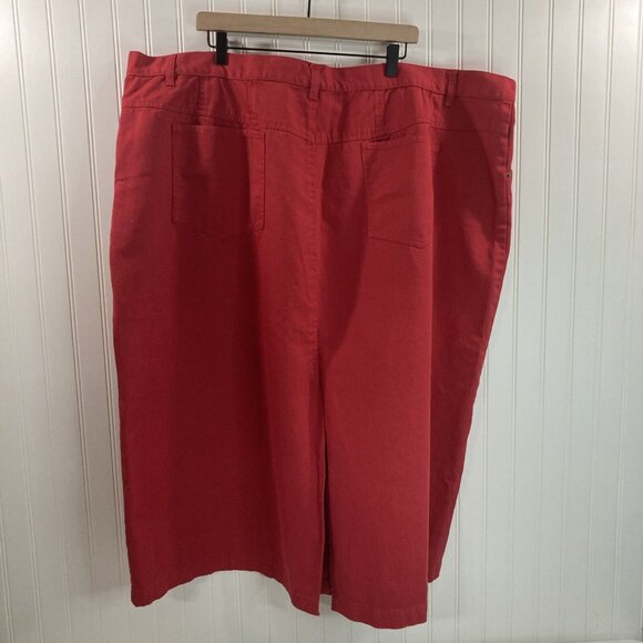 Bridge Water Studio Women 32W Red Skirt Back Kick Opening - Picture 2 of 9